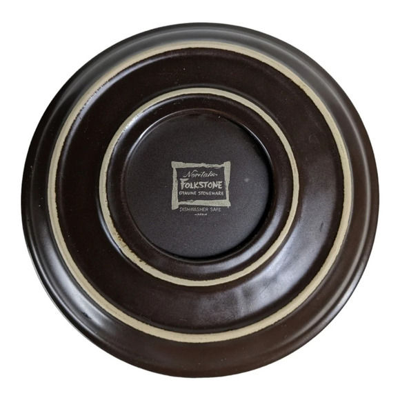 Noritake Folkstone Genuine Stoneware Sugar/Soup/Jam  Bowl, Brown - Picture 4 of 5